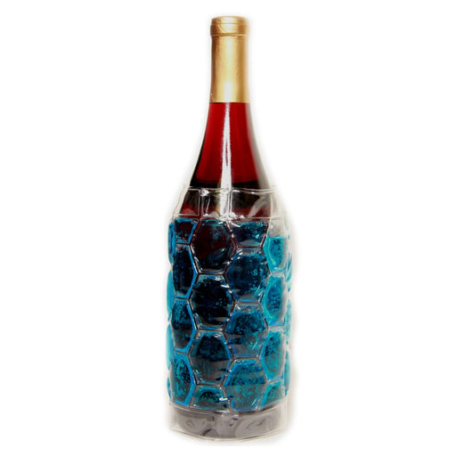 The Cool Sack - Wine Bottle Wrap - Blue