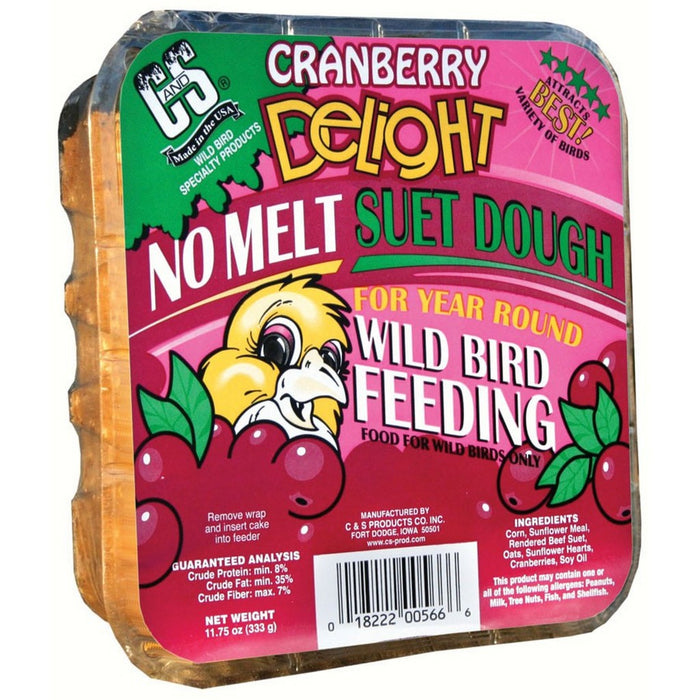 Cranberry Delight No Melt Suet Dough +Frt Must order in 12's
