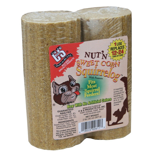 32 oz. Nut & Sweet Corn Squirrel Log +Frt