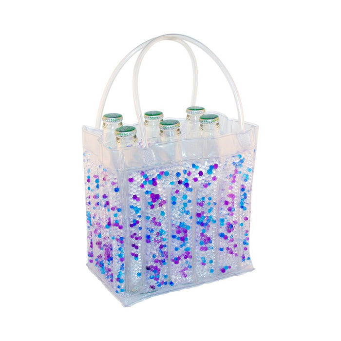 The Cool Sack - Beaded 6Pk - Blue, Purple, Clear