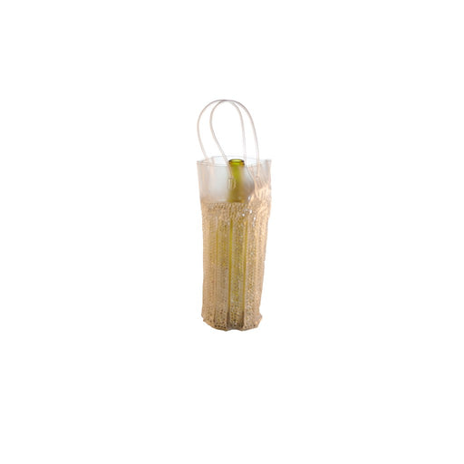 Cool Sack Round Beaded Wine Tote Clear - Freezer Wine Bag