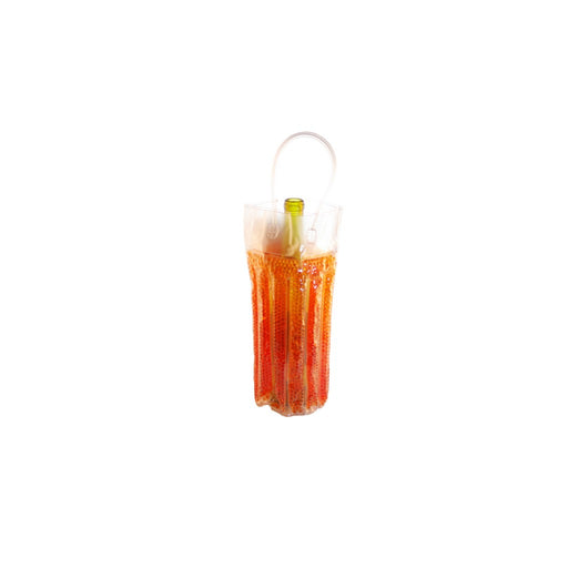 Cool Sack Round Beaded Wine Tote Orange - Freezer Wine Bag