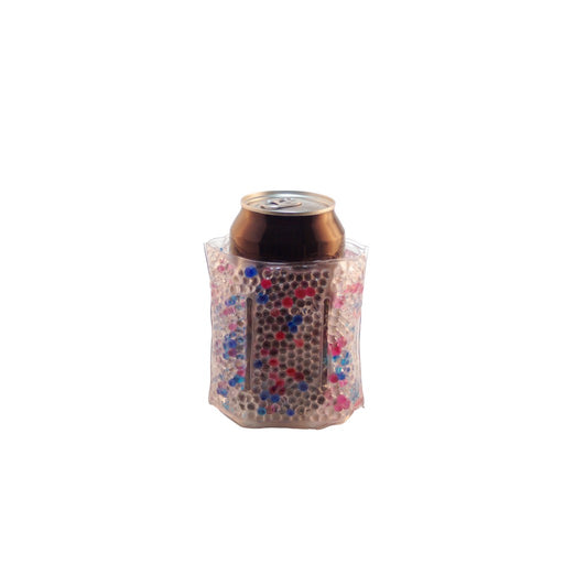 The Cool Sack - Beaded Koozie - Pink, Blue, Clear