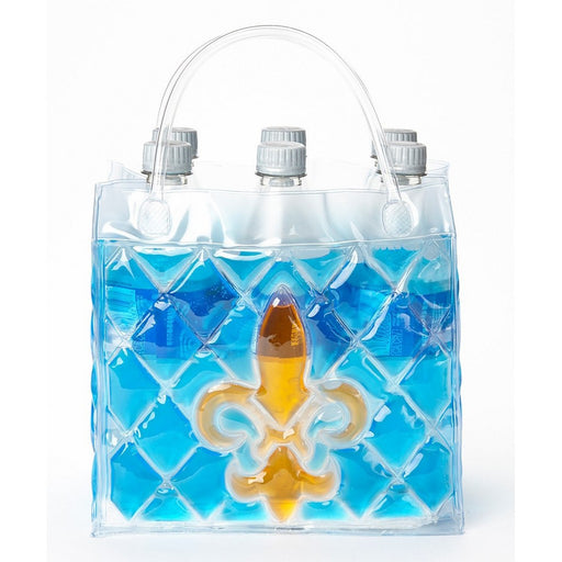 The Cool Sack - Fleur De Lis 6Pk - Blue & Gold