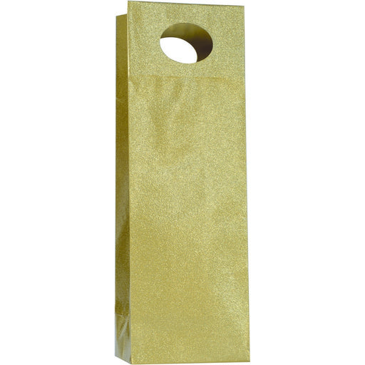 Glitter - Gold Bottle Gift Bag