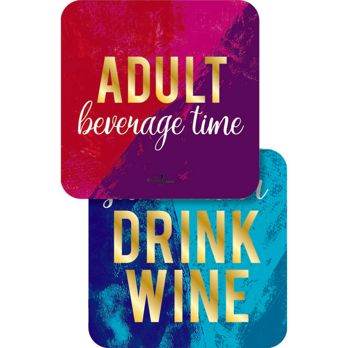 Adult Beverage Time Paper Coasters