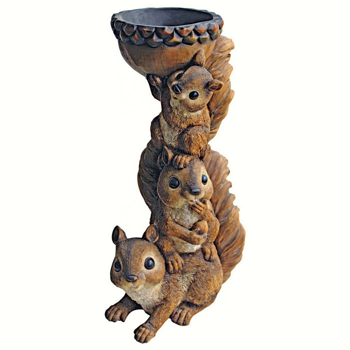 Three's A Crowd Squirrel Totem Statue
