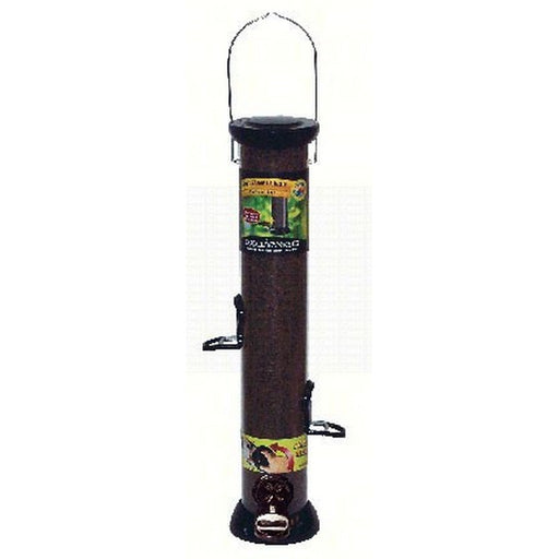 ONYX 2.75 in dia. 18 in Tube 4 port Nyjer Seed Feeder w/removable Base
