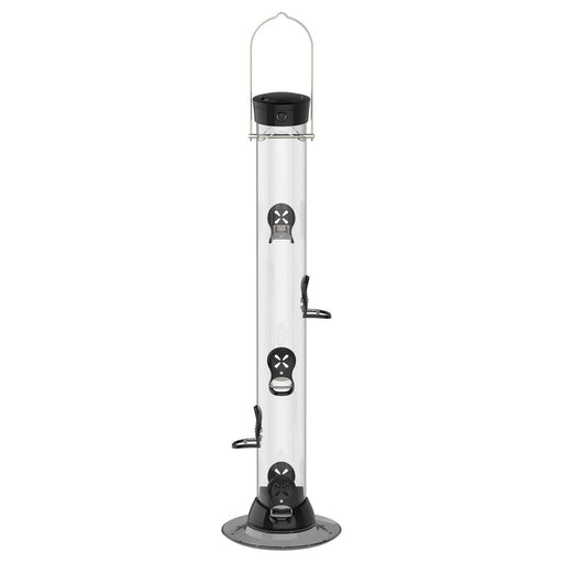 ONYX 2.75 in dia. 24 in Tube 6 port Nyjer Seed Feeder w/removable Base
