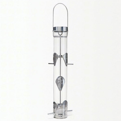 Nyjer feeder  with Ring Pull Silver 6 port