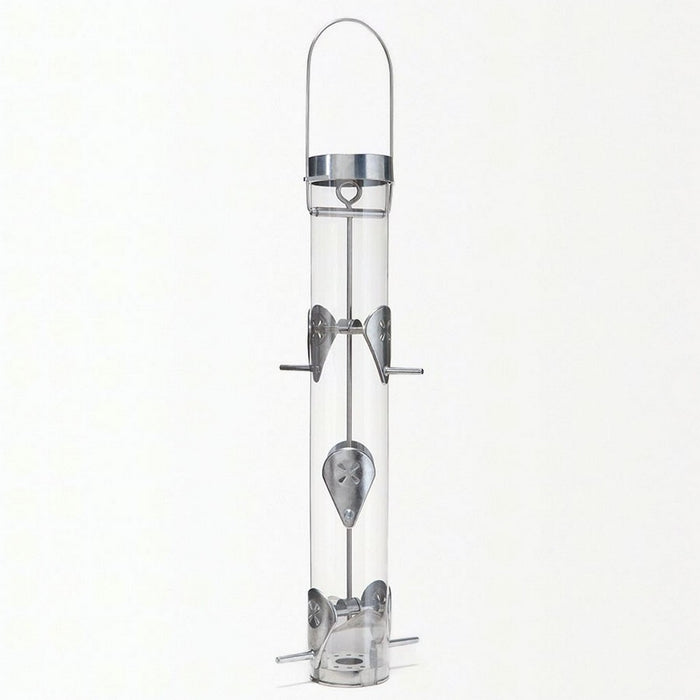 Nyjer feeder  with Ring Pull Silver 6 port