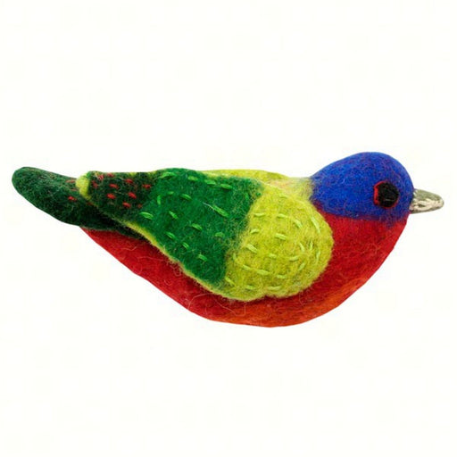 Painted Bunting Woolie Ornament