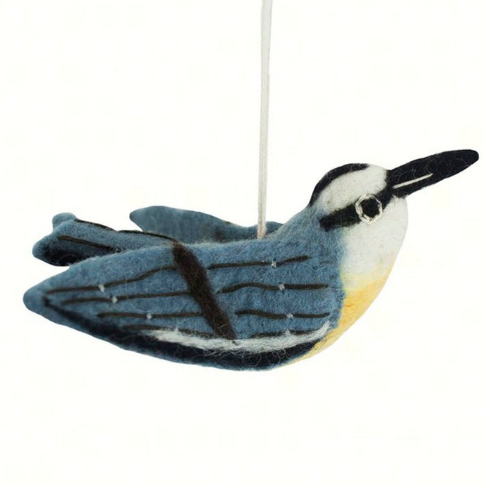 Nuthatch Woolie Ornament