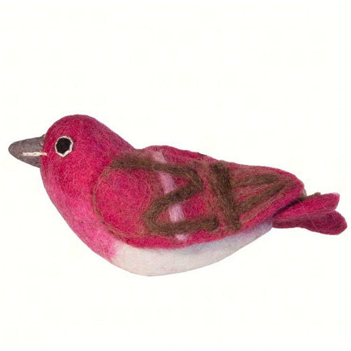 Purple Finch Woolie Ornament