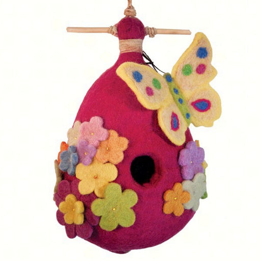 Butterfly Felt Bird House