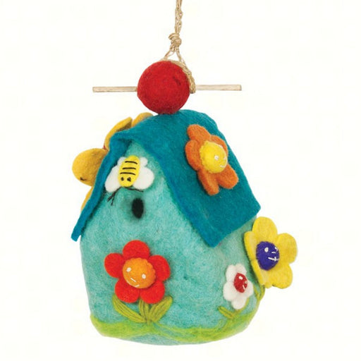 Flower House Felt Birdhouse