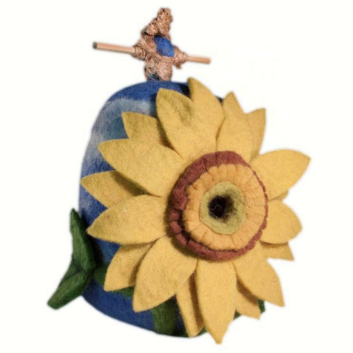 Sunflower Felt Bird House