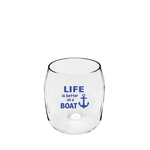 Life is better on a Boat Ever Drinkware Wine Tumbler