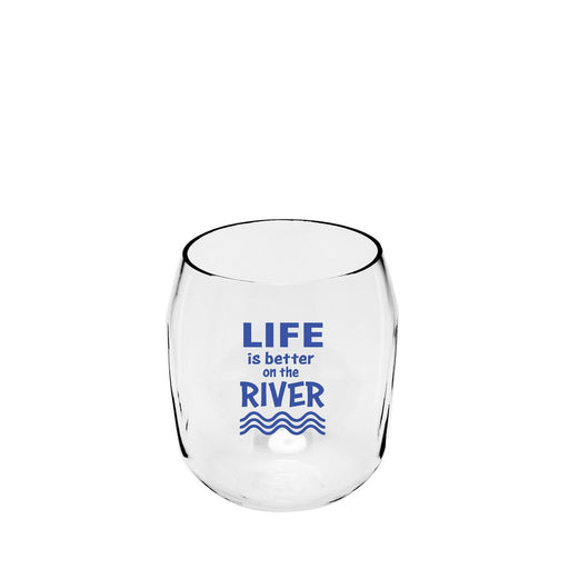 Life is Better on the River Everdrinkware Wine Tumbler