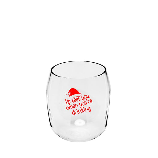 Santa Sees EverDrinkwareWine Tumbler