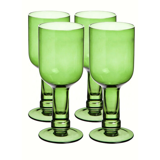 By the Bottle Wine Glass Green (Set of 4)