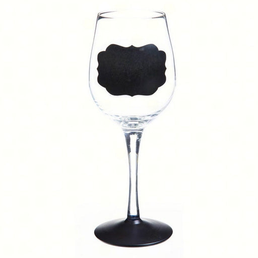 Handpainted Wine Glass Chalk One Up