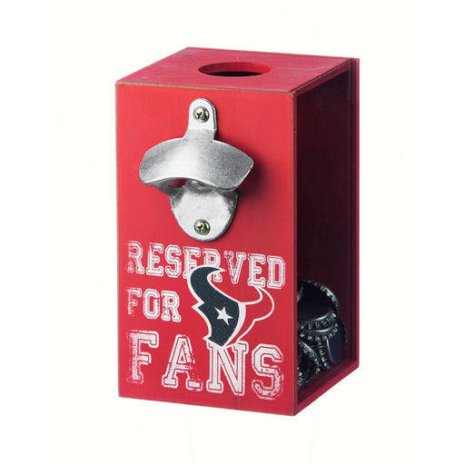 Houston Texans Bottle Opener Cap Caddy