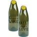 By the Bottle Large Glass Cork Carafe, All You Need is Love and Wine