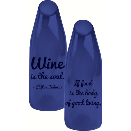 By the Bottle Large Glass Cork Carafe, Wine is the Soul