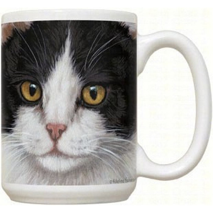Black & White Cat 15 oz Mug