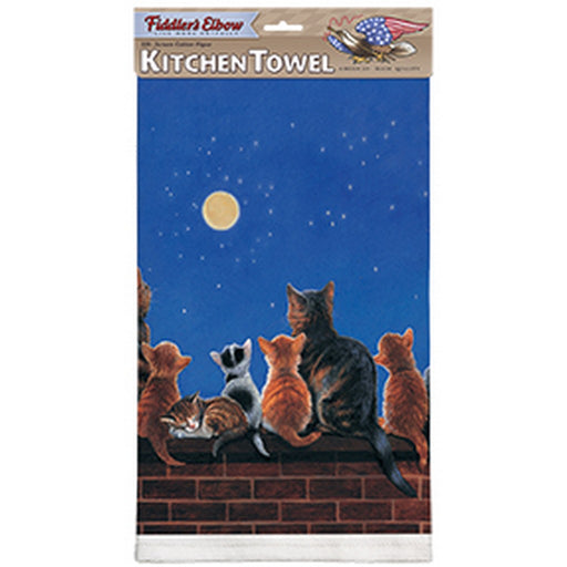 Cats Under Full Moon Towel