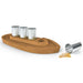 Party Boat Cork Tray and Shot Set