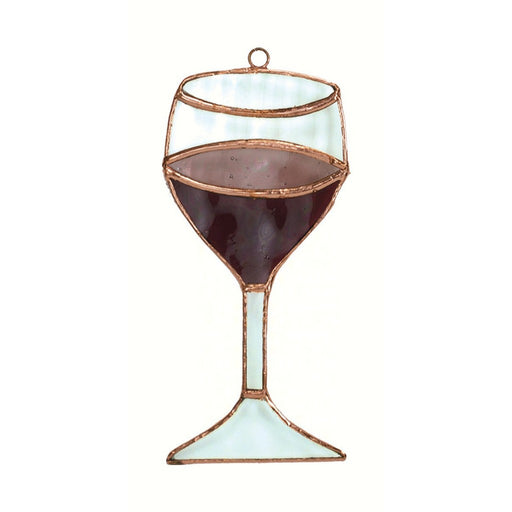 Stained Glass Wine Glass Suncatcher
