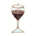 Stained Glass Wine Glass Suncatcher