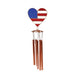 Patriotic Heart Wind Chime