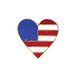 Stained Glass Patriotic Heart Suncatcher