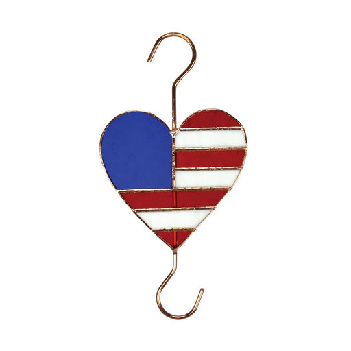 Patriotic Heart Garden Hook