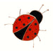 Stained Glass Lady Bug Suncatcher