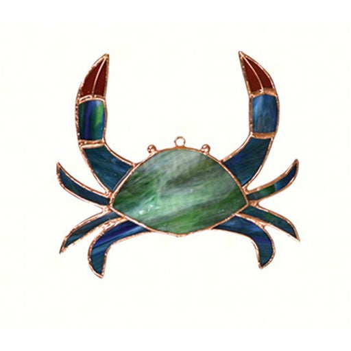 Stained Glass Crab Suncatcher