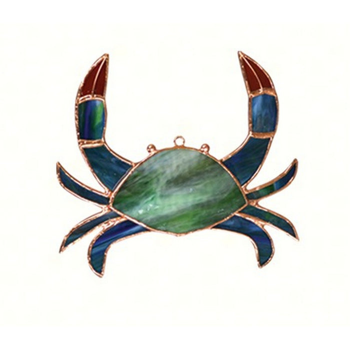 Stained Glass Crab Suncatcher