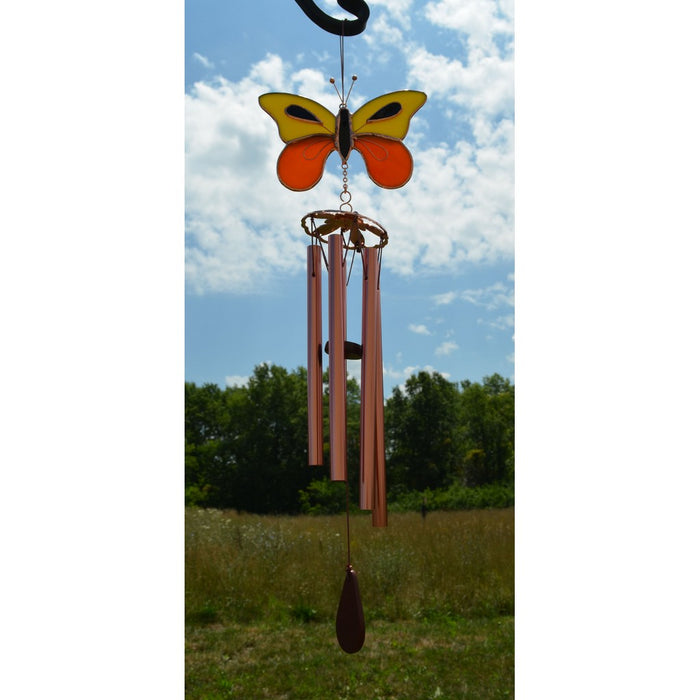 Yellow & Orange Butterfly Wind Chime