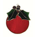 Stained Glass Red Ball Ornament Suncatcher