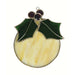 Stained Glass White Ball Ornament Suncatcher