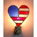Stained Glass Patriotic Heart Nightlight