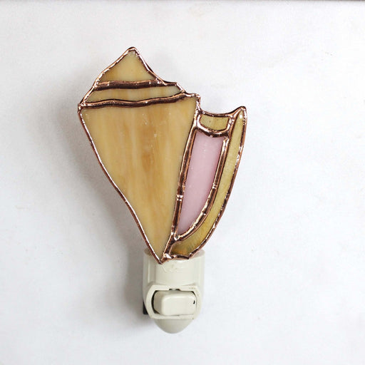 Stained Glass Conch Shell Night Light