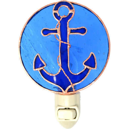 Stained Glass Anchor Nightlight
