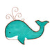 Stained Glass Whimsical Whale Suncatcher