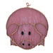 Stained Glass Pink Pig Suncatcher