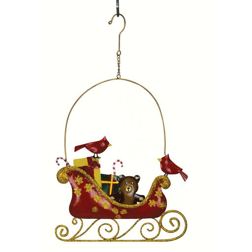 Cardinals on a Sleigh Wall Decor