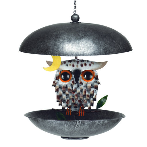 Snowy Spikey Owl Bistro Feeder